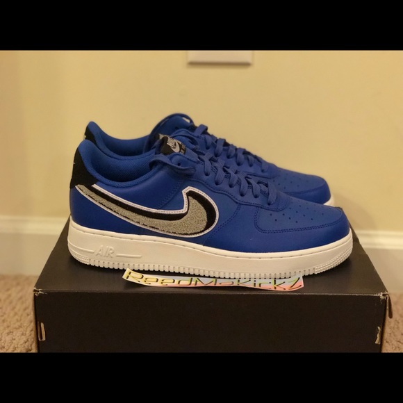 air force 1 chenille swoosh blue